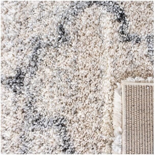 image:imageSAFAVIEH Area Rug 8x10 Fontana Shag Collection Large Grey amp Ivory Modern Design NonShedding amp Easy Cleaning Ultra Plush Thick Pile Ideal for Living Room Bedroom Dining Space FNT888FGreyIvory