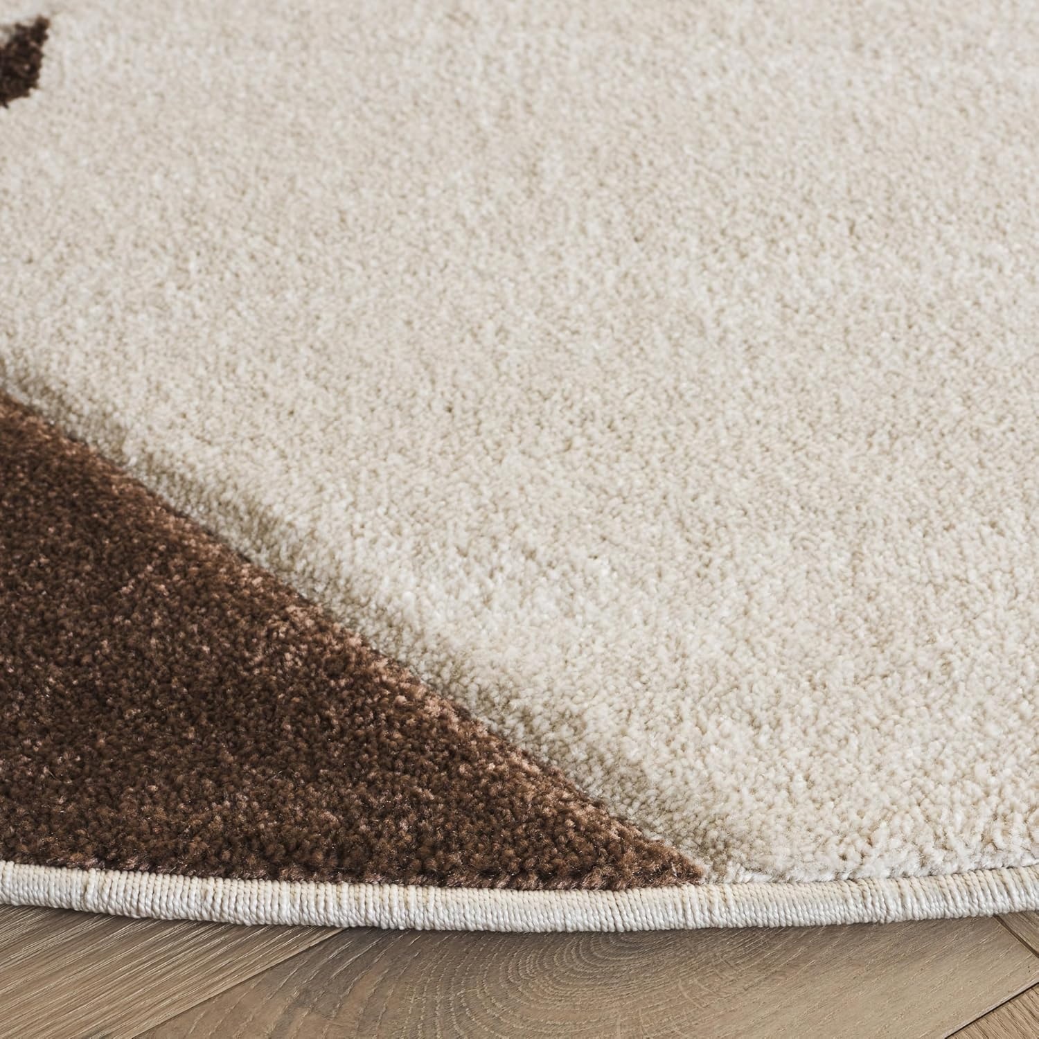 image:imageSAFAVIEH Area Rug 8x10 Hollywood Collection Large Ivory amp Peacock Blue MidCentury Modern Design NonShedding amp Easy Cleaning Ideal for Living Room Bedroom Office Dining Space HLW709BIvoryBrown