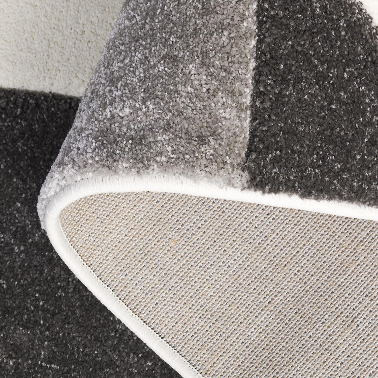 image:imageSAFAVIEH Area Rug 8x10 Hollywood Collection Large Ivory amp Peacock Blue MidCentury Modern Design NonShedding amp Easy Cleaning Ideal for Living Room Bedroom Office Dining Space HLW709BIvoryGrey