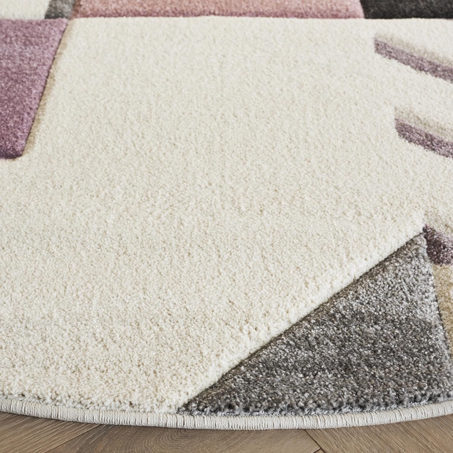image:imageSAFAVIEH Area Rug 8x10 Hollywood Collection Large Ivory amp Peacock Blue MidCentury Modern Design NonShedding amp Easy Cleaning Ideal for Living Room Bedroom Office Dining Space HLW709BIvoryPurple