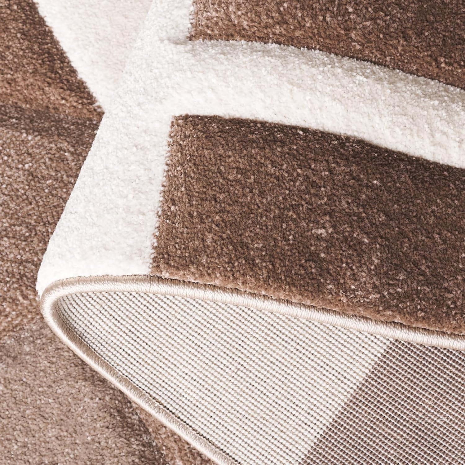 image:imageSAFAVIEH Area Rug 8x10 Hollywood Collection Large Ivory amp Peacock Blue MidCentury Modern Design NonShedding amp Easy Cleaning Ideal for Living Room Bedroom Office Dining Space HLW709BIvoryBrown