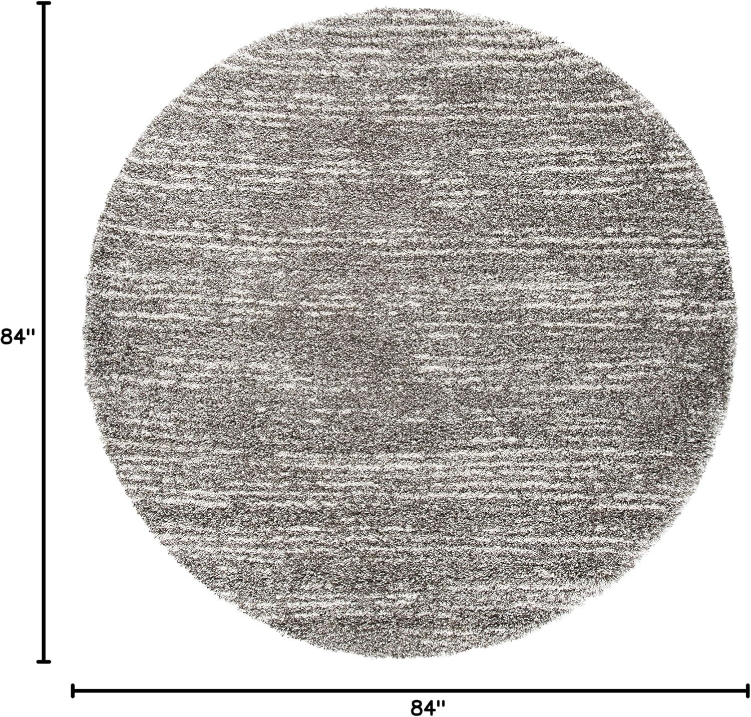 image:imageSAFAVIEH Area Rug 8x10 Hudson Shag Collection Large Grey amp Ivory Modern Design NonShedding amp Easy Cleaning Ultra Plush Thick Pile Ideal for Living Room Bedroom Dining Space SGH297FGreyIvory