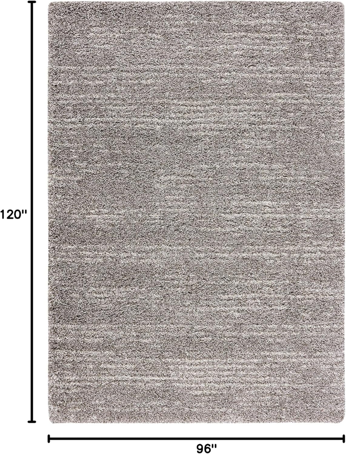 image:imageSAFAVIEH Area Rug 8x10 Hudson Shag Collection Large Grey amp Ivory Modern Design NonShedding amp Easy Cleaning Ultra Plush Thick Pile Ideal for Living Room Bedroom Dining Space SGH297FGreyIvory