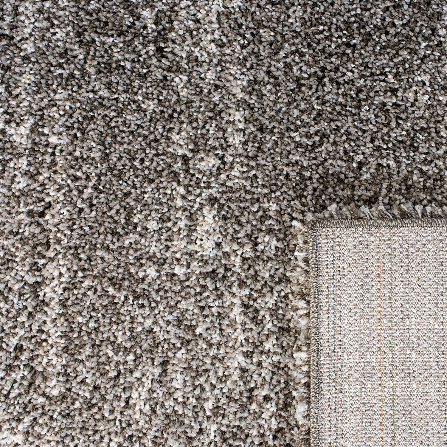 image:imageSAFAVIEH Area Rug 8x10 Hudson Shag Collection Large Grey amp Ivory Modern Design NonShedding amp Easy Cleaning Ultra Plush Thick Pile Ideal for Living Room Bedroom Dining Space SGH297FGreyIvory