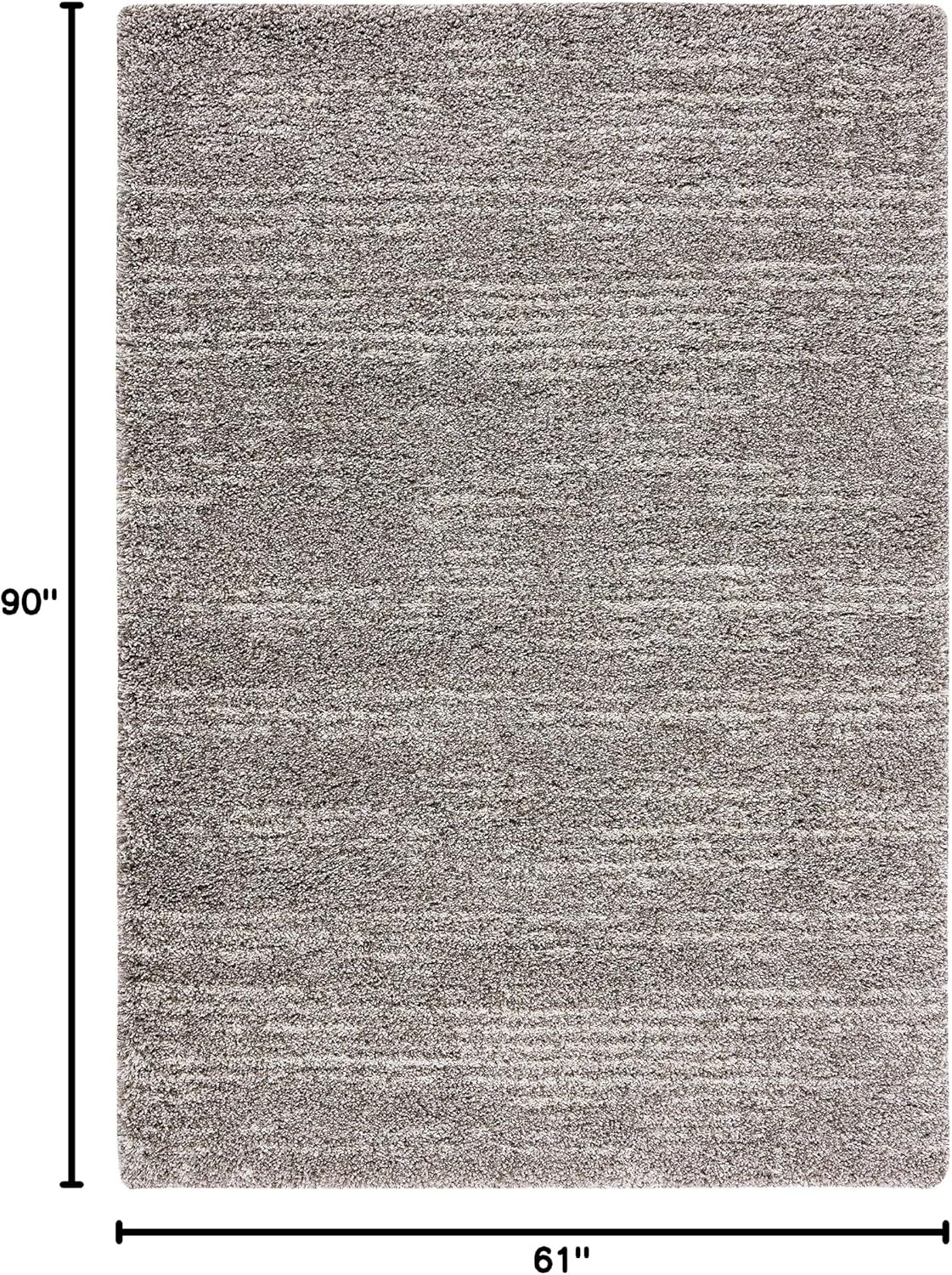image:imageSAFAVIEH Area Rug 8x10 Hudson Shag Collection Large Grey amp Ivory Modern Design NonShedding amp Easy Cleaning Ultra Plush Thick Pile Ideal for Living Room Bedroom Dining Space SGH297FGreyIvory