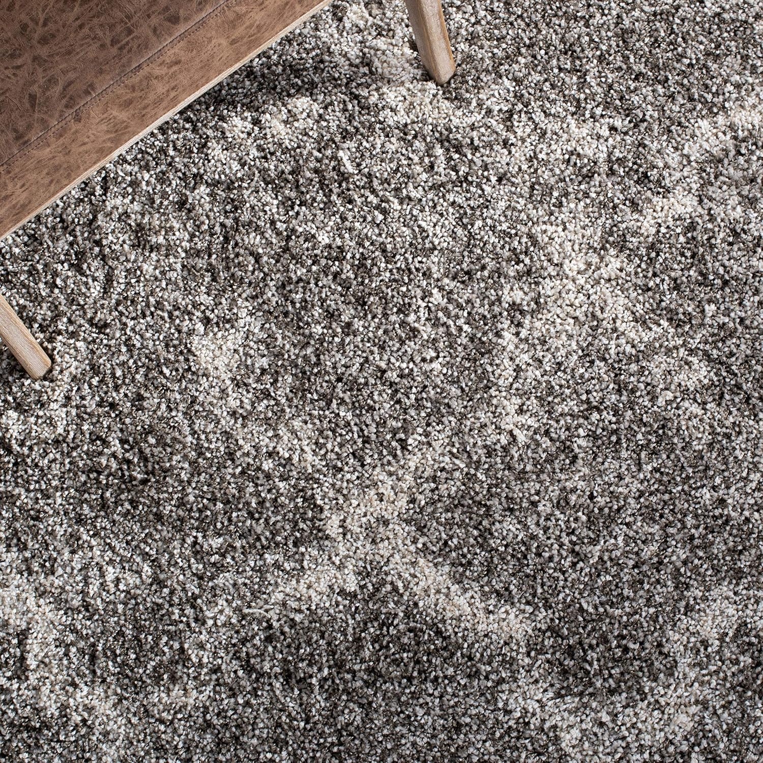 image:imageSAFAVIEH Area Rug 8x10 Hudson Shag Collection Large Grey amp Ivory Trellis Pattern NonShedding amp Easy Cleaning Ultra Plush Thick Pile Ideal for Living Room Bedroom Dining Space SGH269FGreyIvory