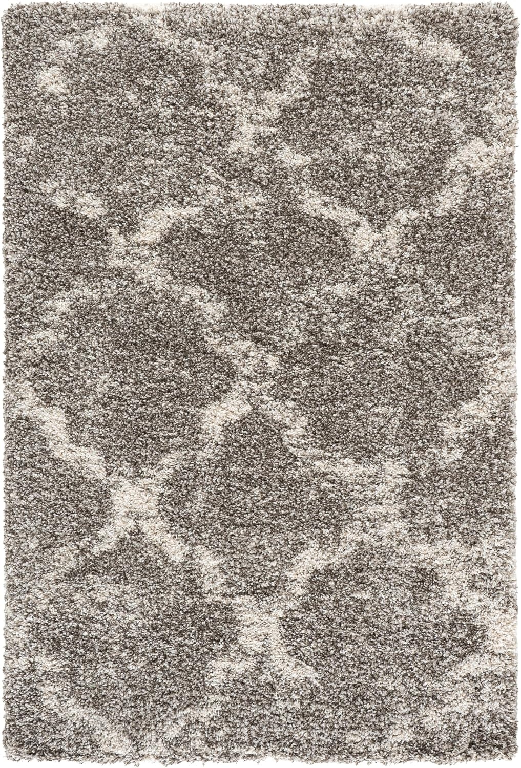 image:imageSAFAVIEH Area Rug 8x10 Hudson Shag Collection Large Grey amp Ivory Trellis Pattern NonShedding amp Easy Cleaning Ultra Plush Thick Pile Ideal for Living Room Bedroom Dining Space SGH269FGreyIvory
