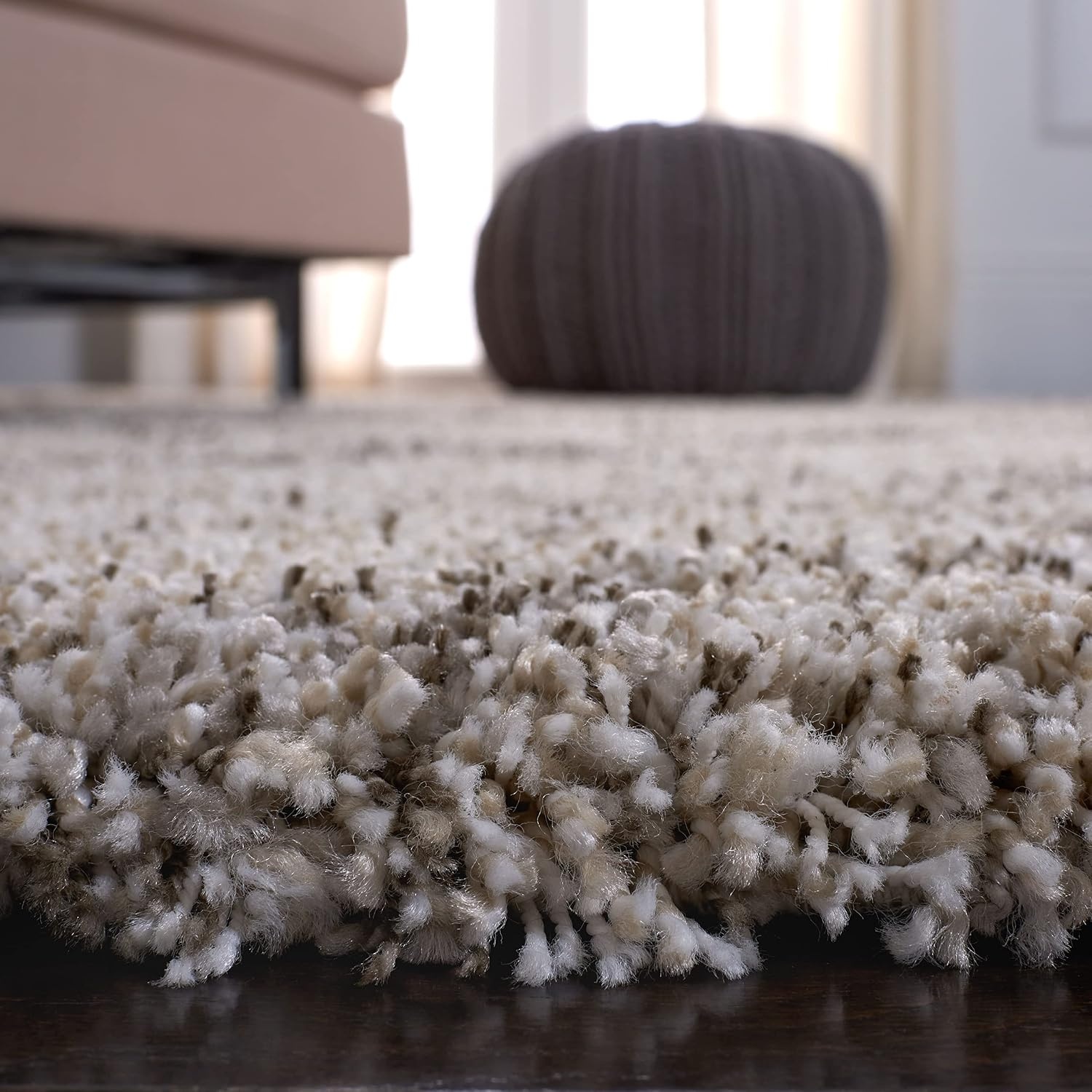 image:imageSAFAVIEH Area Rug 8x10 Hudson Shag Collection Large Grey amp Ivory Trellis Pattern NonShedding amp Easy Cleaning Ultra Plush Thick Pile Ideal for Living Room Bedroom Dining Space SGH269FIvoryGrey