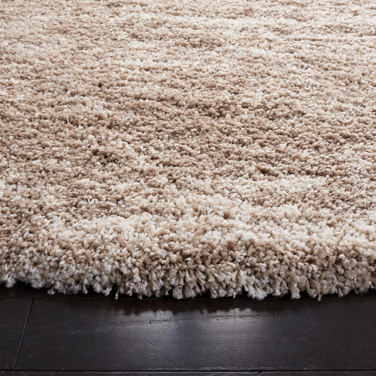 image:imageSAFAVIEH Area Rug 8x10 Hudson Shag Collection Large Ivory amp Beige NonShedding amp Easy Cleaning Ultra Plush Thick Pile Ideal for Living Room Bedroom Dining Space SGH204AIvoryBeige