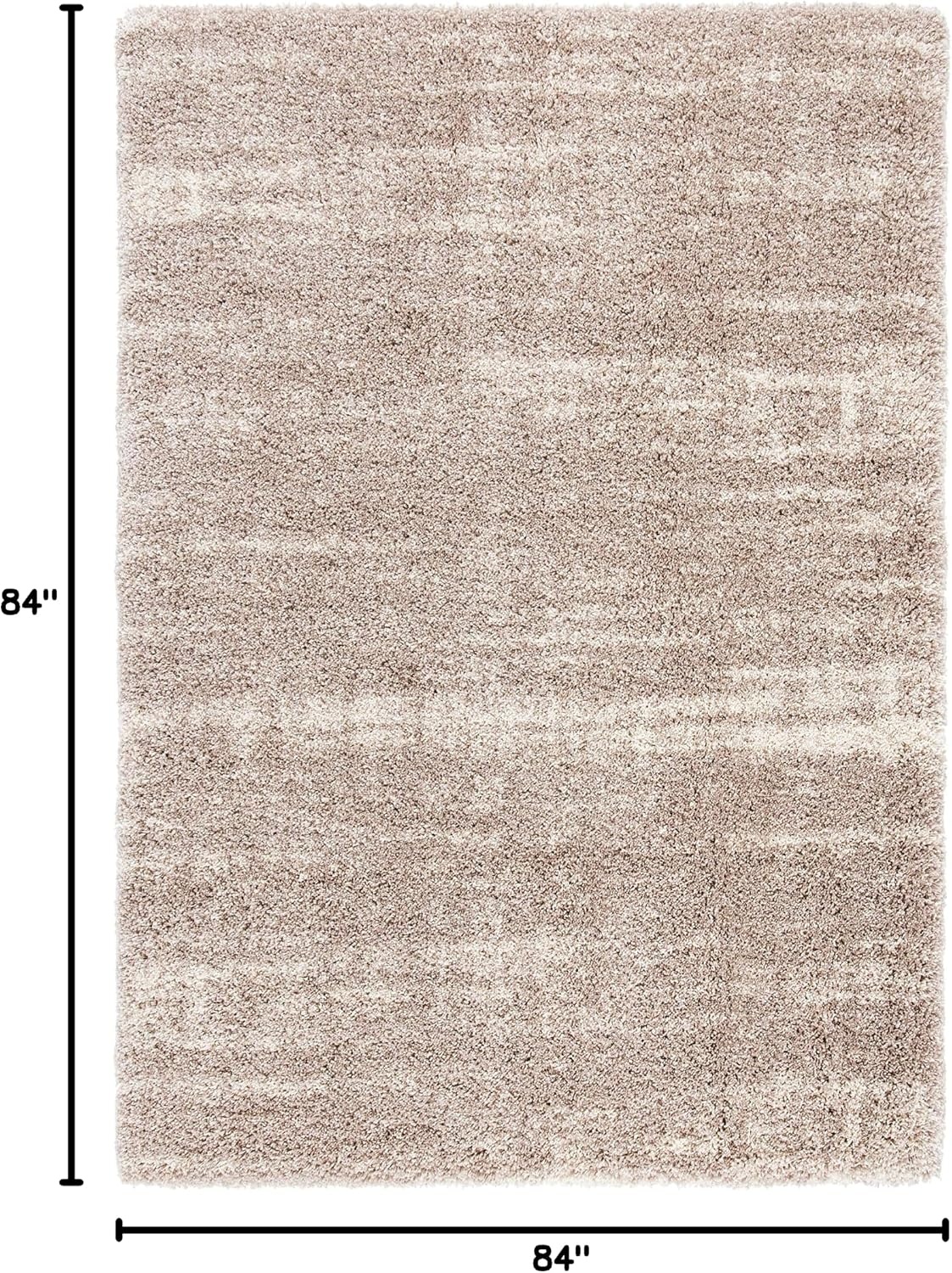 image:imageSAFAVIEH Area Rug 8x10 Hudson Shag Collection Large Ivory amp Beige NonShedding amp Easy Cleaning Ultra Plush Thick Pile Ideal for Living Room Bedroom Dining Space SGH204AIvoryBeige