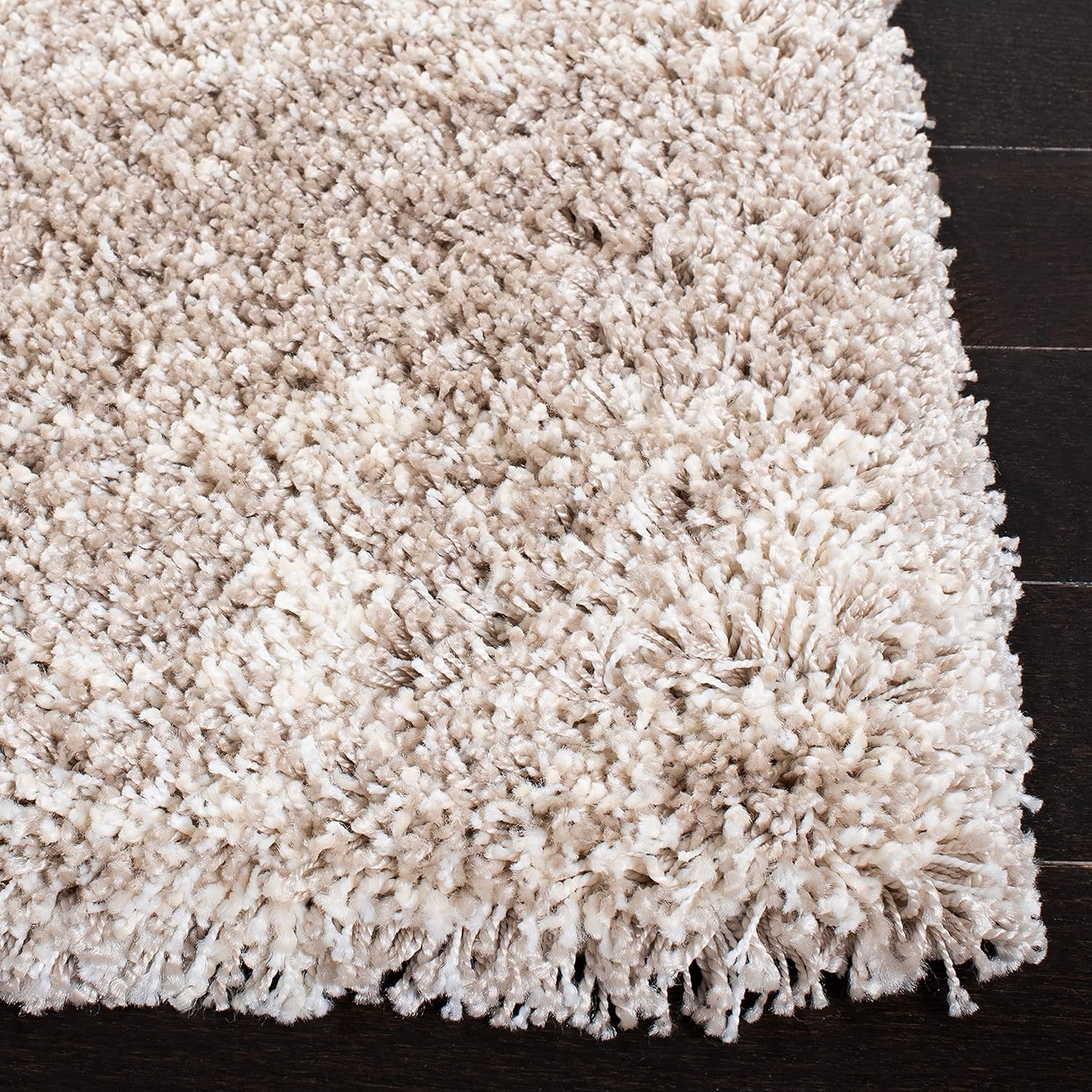 image:imageSAFAVIEH Area Rug 8x10 Hudson Shag Collection Large Ivory amp Beige NonShedding amp Easy Cleaning Ultra Plush Thick Pile Ideal for Living Room Bedroom Dining Space SGH204AIvoryBeige