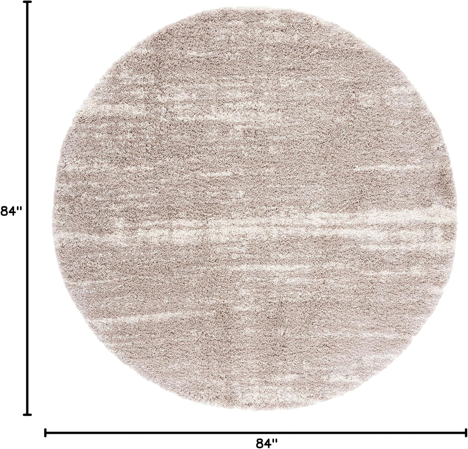 image:imageSAFAVIEH Area Rug 8x10 Hudson Shag Collection Large Ivory amp Beige NonShedding amp Easy Cleaning Ultra Plush Thick Pile Ideal for Living Room Bedroom Dining Space SGH204AIvoryBeige