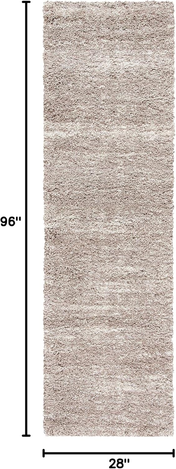image:imageSAFAVIEH Area Rug 8x10 Hudson Shag Collection Large Ivory amp Beige NonShedding amp Easy Cleaning Ultra Plush Thick Pile Ideal for Living Room Bedroom Dining Space SGH204AIvoryBeige