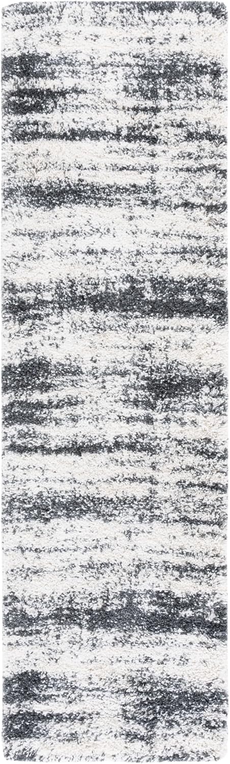 image:imageSAFAVIEH Area Rug 8x10 Hudson Shag Collection Large Ivory amp Dark Grey NonShedding amp Easy Cleaning Ultra Plush Thick Pile Ideal for Living Room Bedroom Dining Space SGH212AIvoryDark Grey