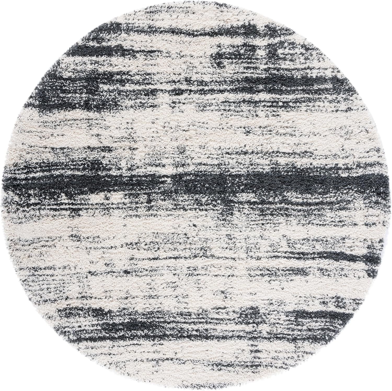 image:imageSAFAVIEH Area Rug 8x10 Hudson Shag Collection Large Ivory amp Dark Grey NonShedding amp Easy Cleaning Ultra Plush Thick Pile Ideal for Living Room Bedroom Dining Space SGH212AIvoryDark Grey
