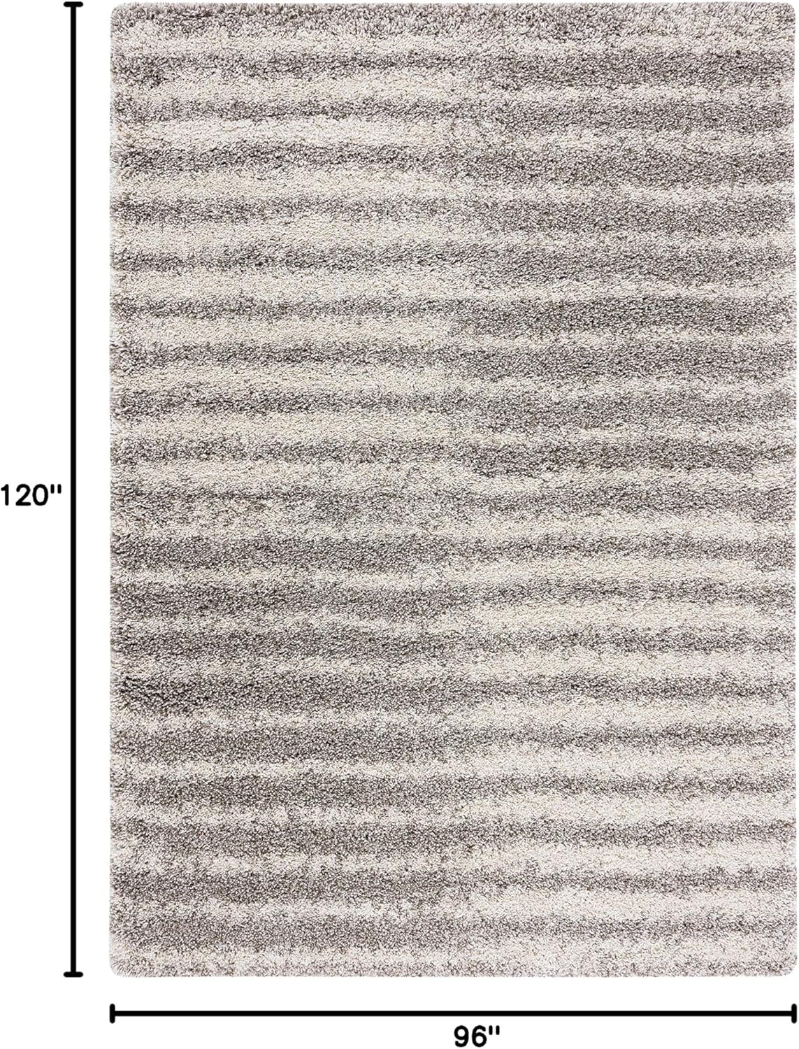 image:imageSAFAVIEH Area Rug 8x10 Hudson Shag Collection Large Navy amp Ivory Modern Design NonShedding amp Easy Cleaning Ultra Plush Thick Pile Ideal for Living Room Bedroom Dining Space SGH298NGreyIvory