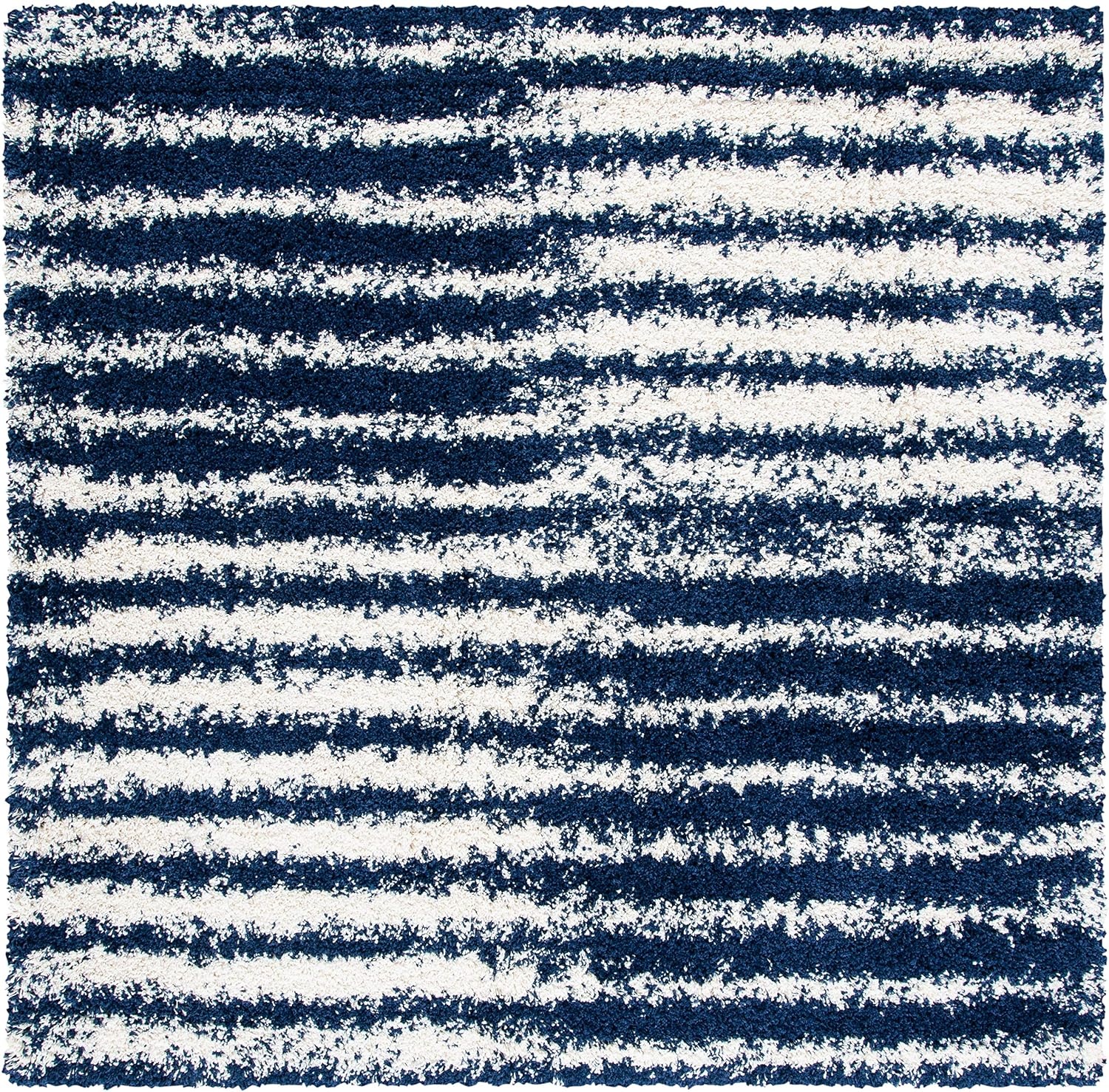 image:imageSAFAVIEH Area Rug 8x10 Hudson Shag Collection Large Navy amp Ivory Modern Design NonShedding amp Easy Cleaning Ultra Plush Thick Pile Ideal for Living Room Bedroom Dining Space SGH298NNavyIvory