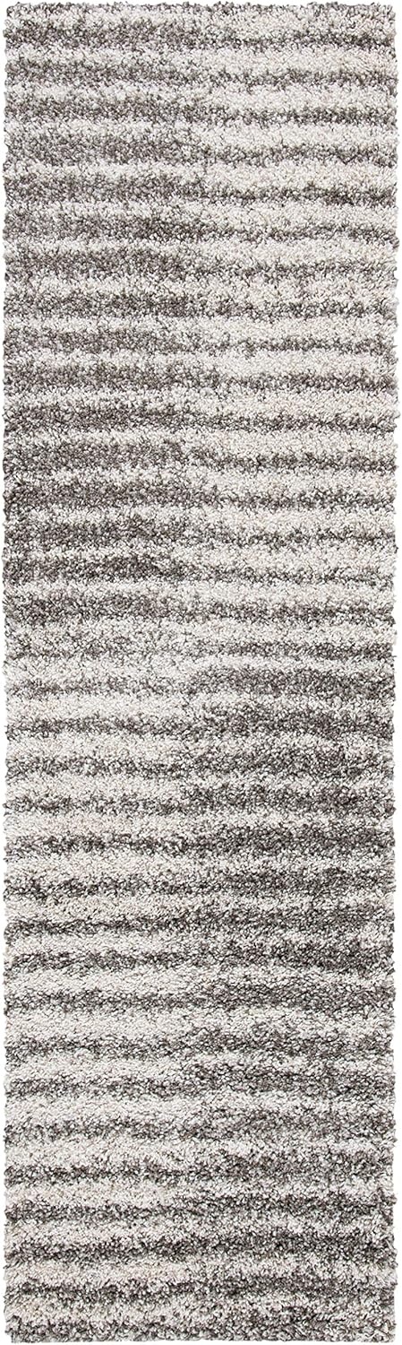 image:imageSAFAVIEH Area Rug 8x10 Hudson Shag Collection Large Navy amp Ivory Modern Design NonShedding amp Easy Cleaning Ultra Plush Thick Pile Ideal for Living Room Bedroom Dining Space SGH298NGreyIvory