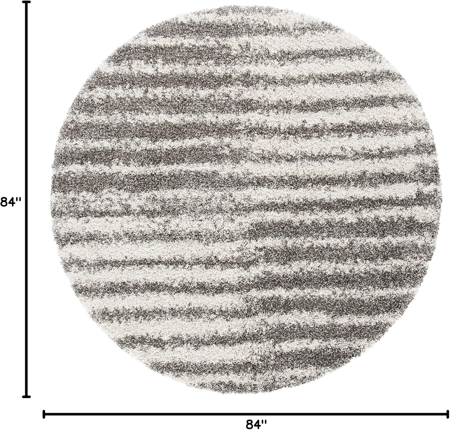 image:imageSAFAVIEH Area Rug 8x10 Hudson Shag Collection Large Navy amp Ivory Modern Design NonShedding amp Easy Cleaning Ultra Plush Thick Pile Ideal for Living Room Bedroom Dining Space SGH298NGreyIvory