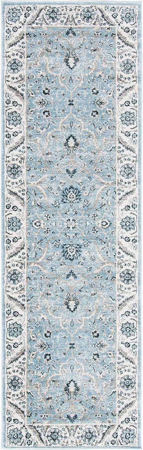 image:imageSAFAVIEH Area Rug 8x10 Isabella Collection Large Cream amp Beige Oriental Design NonShedding amp Easy Cleaning Ideal for Living Room Bedroom Office Dining Space ISA912ALight BlueCream