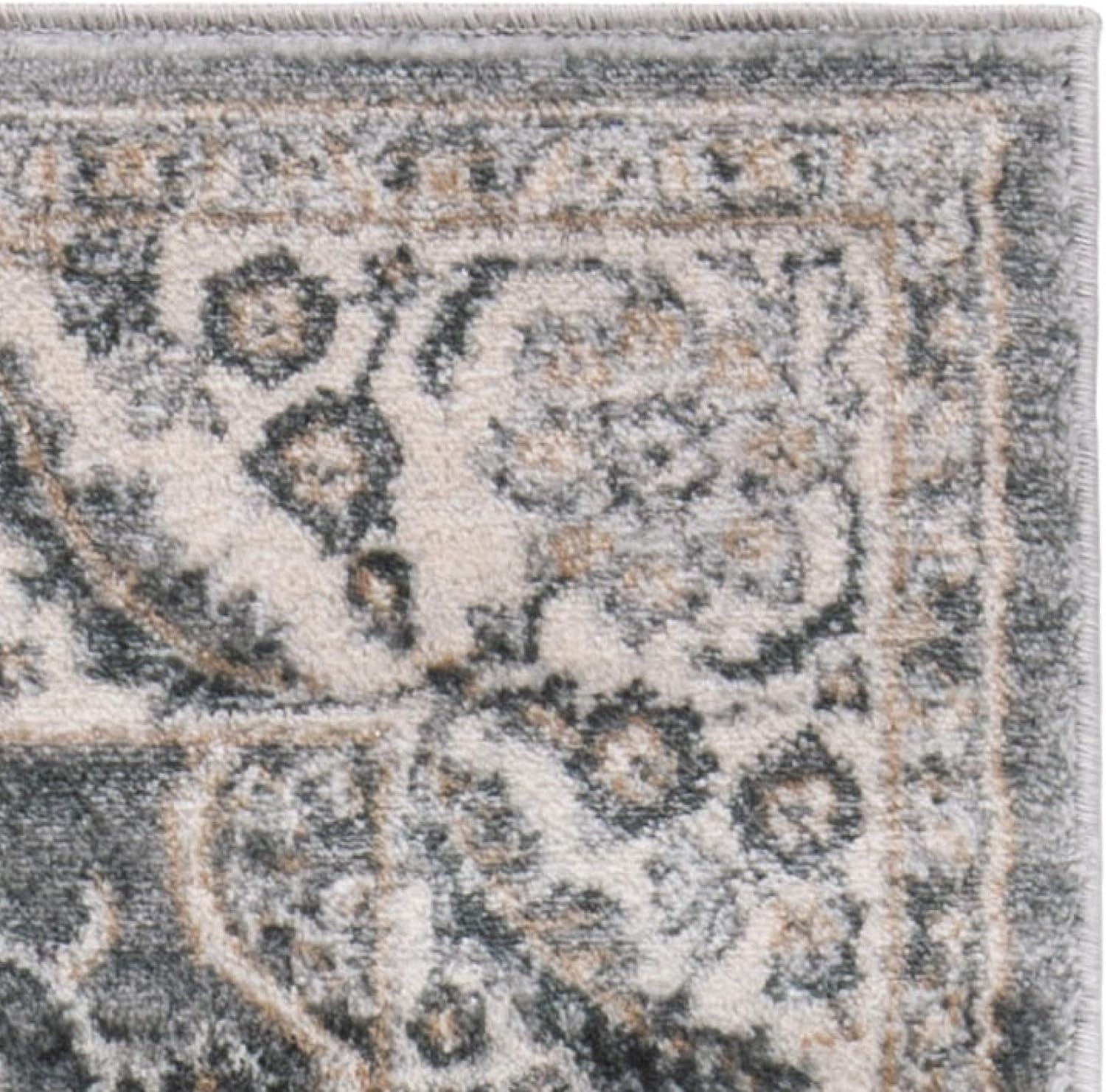 image:imageSAFAVIEH Area Rug 8x10 Isabella Collection Large Cream amp Beige Oriental Design NonShedding amp Easy Cleaning Ideal for Living Room Bedroom Office Dining Space ISA912AGreyDark Grey