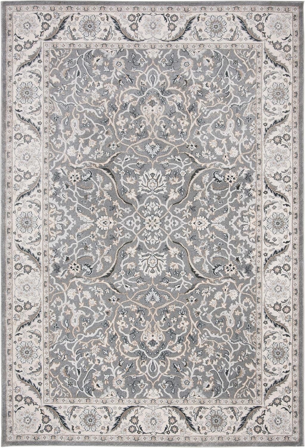 image:imageSAFAVIEH Area Rug 8x10 Isabella Collection Large Cream amp Beige Oriental Design NonShedding amp Easy Cleaning Ideal for Living Room Bedroom Office Dining Space ISA912AGreyDark Grey