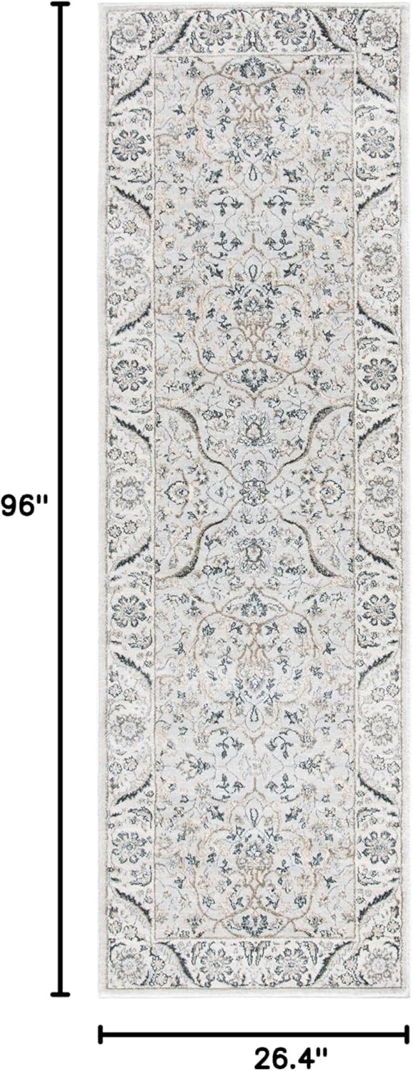 image:imageSAFAVIEH Area Rug 8x10 Isabella Collection Large Cream amp Beige Oriental Design NonShedding amp Easy Cleaning Ideal for Living Room Bedroom Office Dining Space ISA912ALight GreyCream