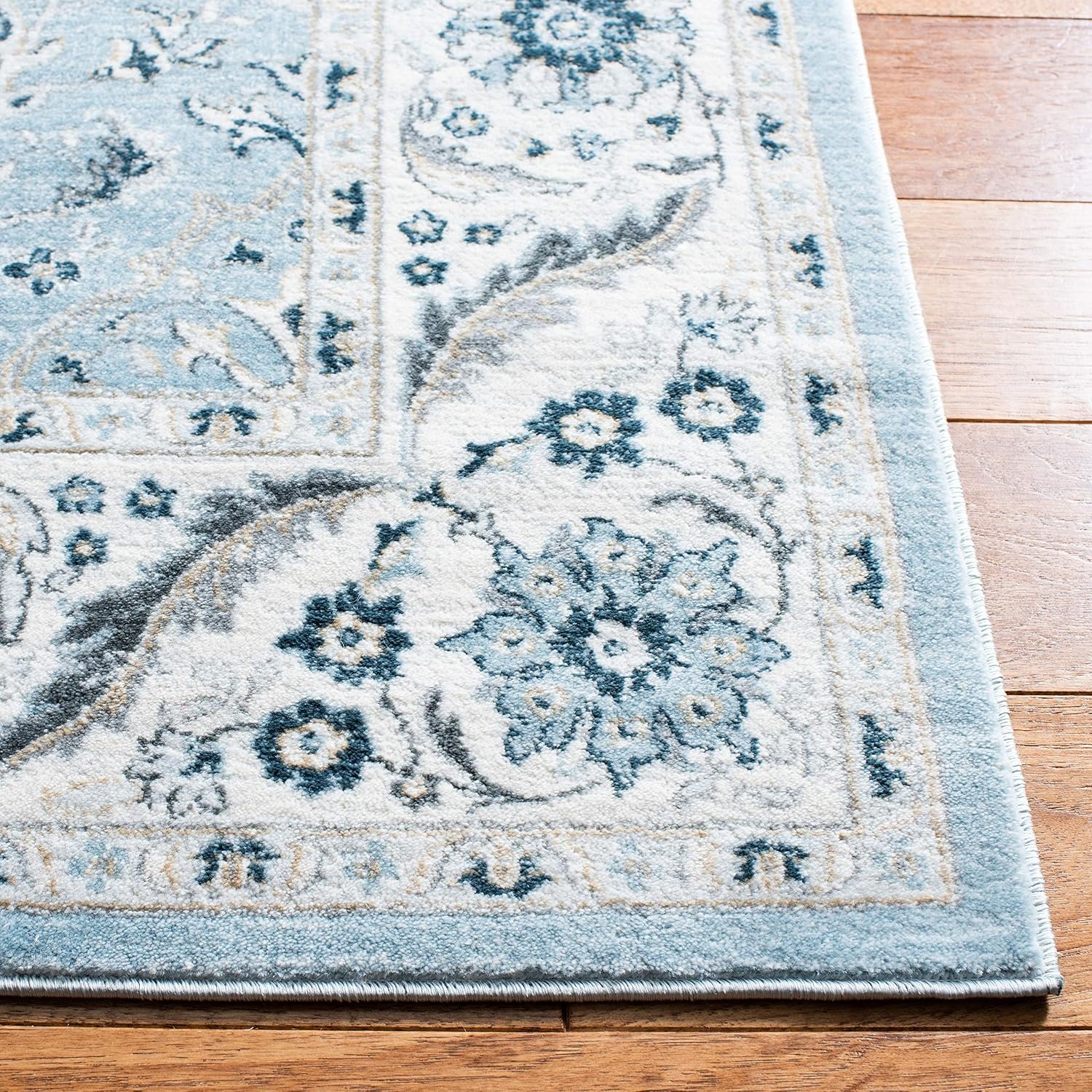 image:imageSAFAVIEH Area Rug 8x10 Isabella Collection Large Cream amp Beige Oriental Design NonShedding amp Easy Cleaning Ideal for Living Room Bedroom Office Dining Space ISA912ALight BlueCream
