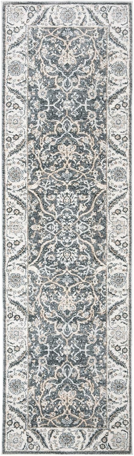 image:imageSAFAVIEH Area Rug 8x10 Isabella Collection Large Cream amp Beige Oriental Design NonShedding amp Easy Cleaning Ideal for Living Room Bedroom Office Dining Space ISA912AGreyDark Grey
