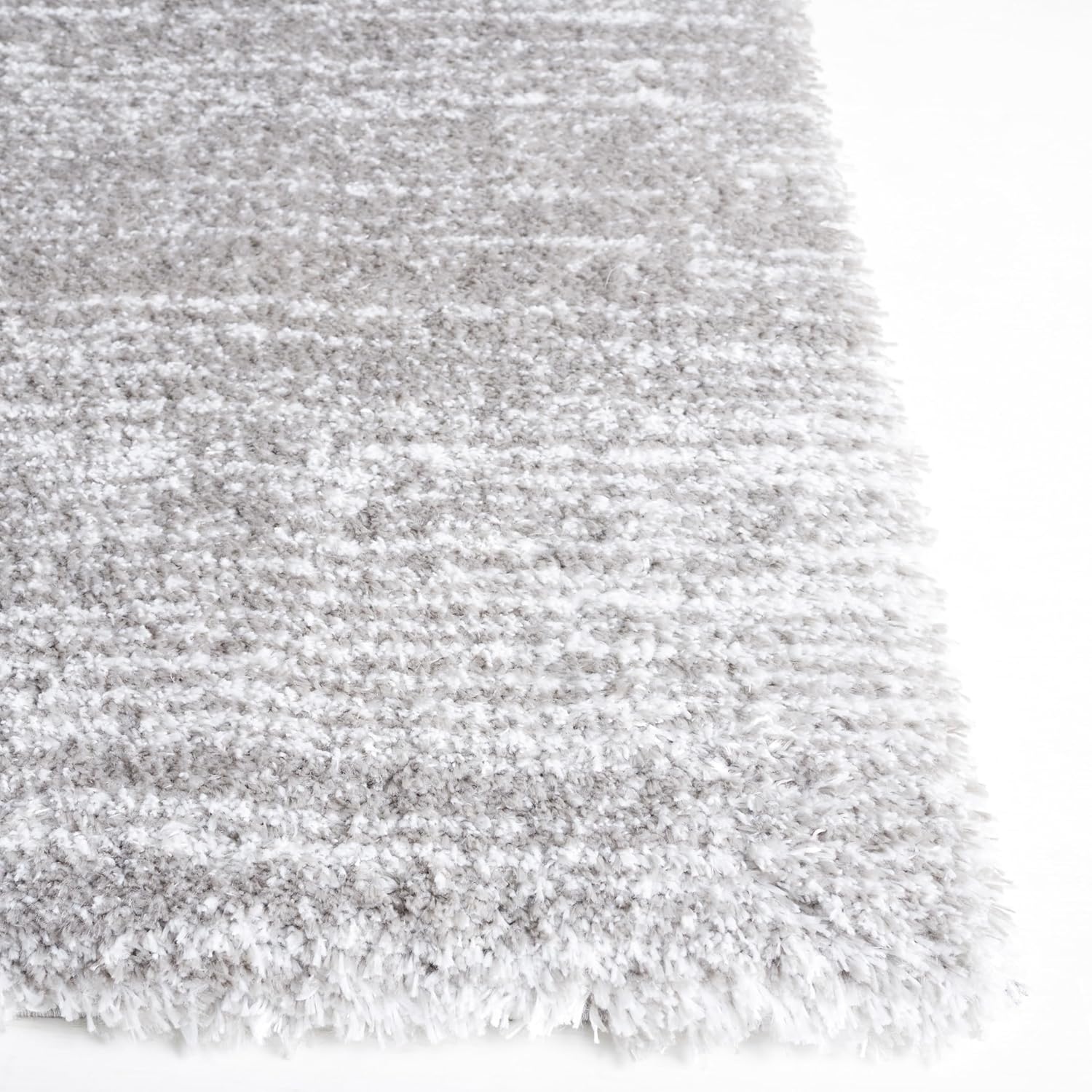 image:imageSAFAVIEH Area Rug 8x10 Jasmine Shag Collection Large Light Grey amp Ivory NonShedding amp Easy Cleaning Ultra Plush Thick Pile Ideal for Living Room Bedroom Dining Space JSM100FGreyIvory