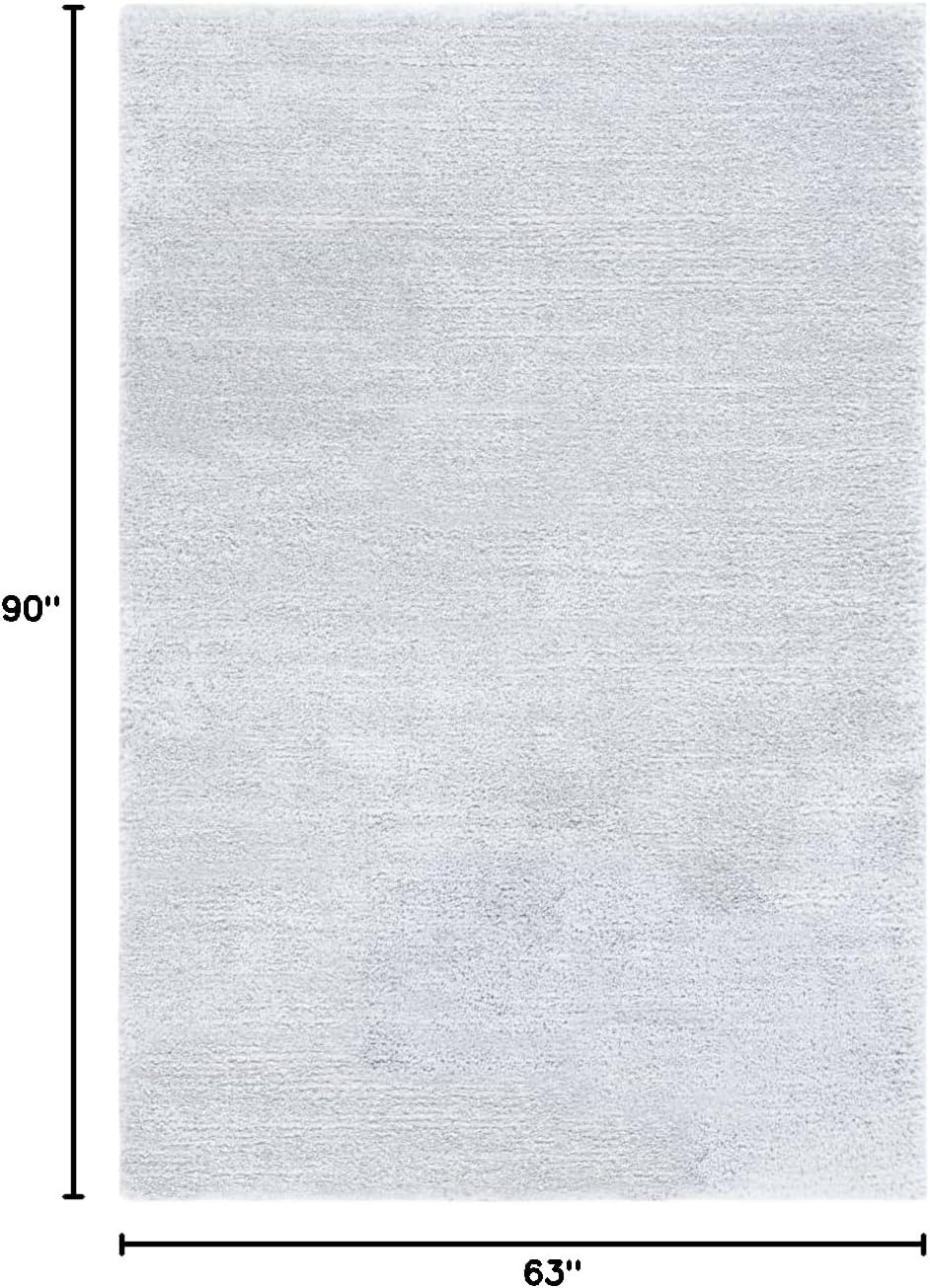 image:imageSAFAVIEH Area Rug 8x10 Jasmine Shag Collection Large Light Grey amp Ivory NonShedding amp Easy Cleaning Ultra Plush Thick Pile Ideal for Living Room Bedroom Dining Space JSM100FLight GreyIvory