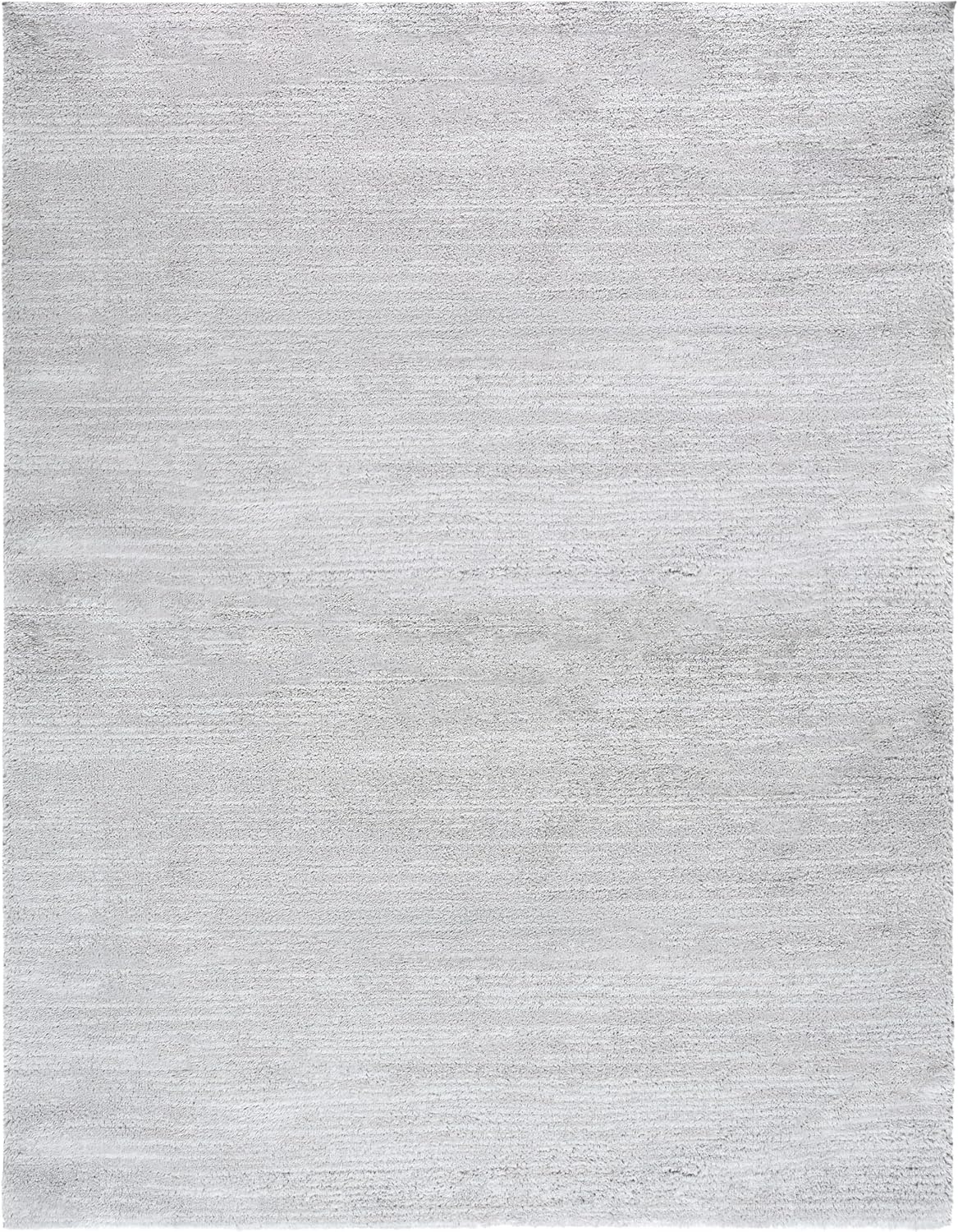 image:imageSAFAVIEH Area Rug 8x10 Jasmine Shag Collection Large Light Grey amp Ivory NonShedding amp Easy Cleaning Ultra Plush Thick Pile Ideal for Living Room Bedroom Dining Space JSM100FLight GreyIvory