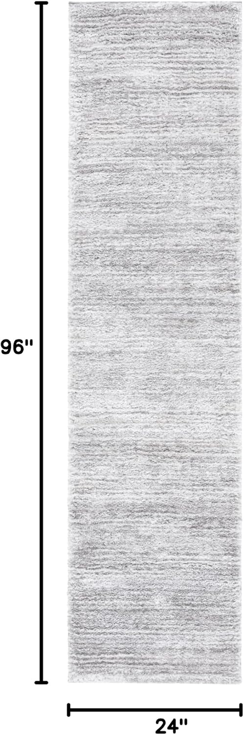 image:imageSAFAVIEH Area Rug 8x10 Jasmine Shag Collection Large Light Grey amp Ivory NonShedding amp Easy Cleaning Ultra Plush Thick Pile Ideal for Living Room Bedroom Dining Space JSM100FGreyIvory
