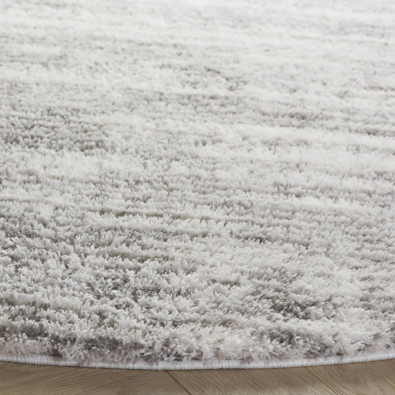 image:imageSAFAVIEH Area Rug 8x10 Jasmine Shag Collection Large Light Grey amp Ivory NonShedding amp Easy Cleaning Ultra Plush Thick Pile Ideal for Living Room Bedroom Dining Space JSM100FIvoryGrey