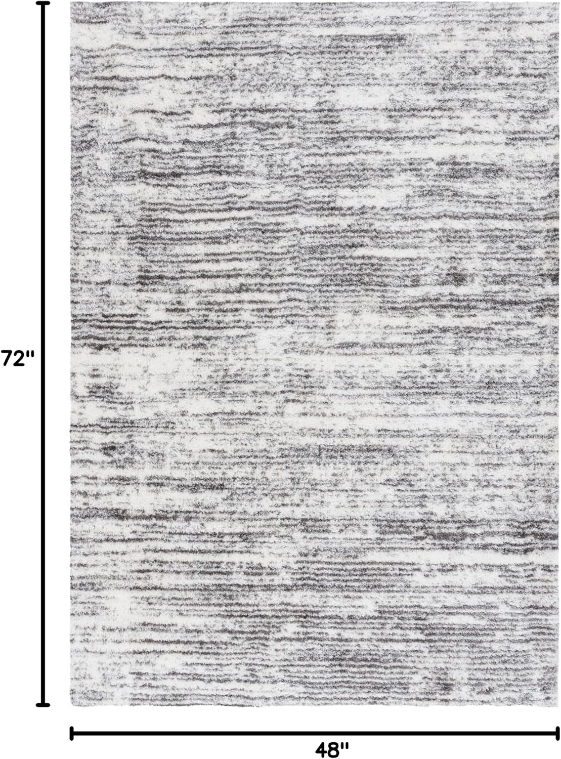 image:imageSAFAVIEH Area Rug 8x10 Jasmine Shag Collection Large Light Grey amp Ivory NonShedding amp Easy Cleaning Ultra Plush Thick Pile Ideal for Living Room Bedroom Dining Space JSM100FIvoryGrey