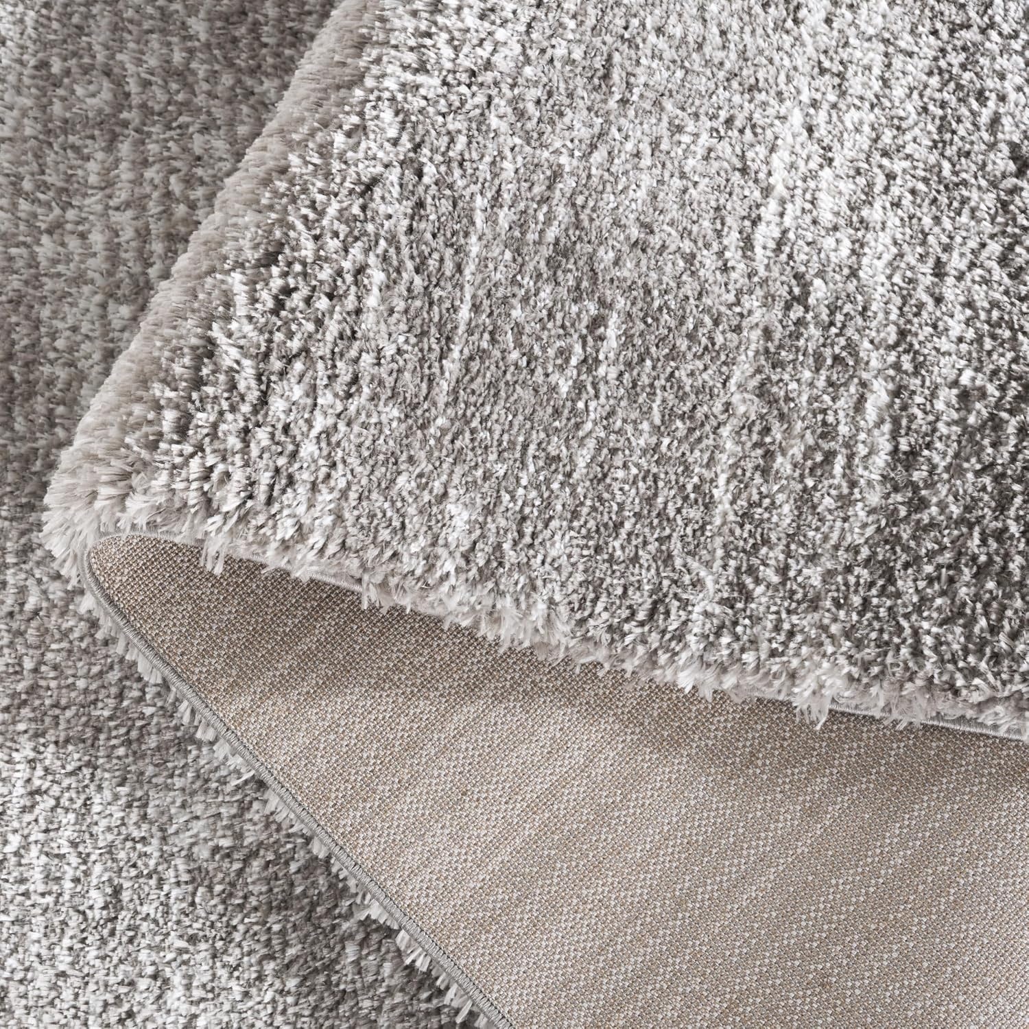 image:imageSAFAVIEH Area Rug 8x10 Jasmine Shag Collection Large Light Grey amp Ivory NonShedding amp Easy Cleaning Ultra Plush Thick Pile Ideal for Living Room Bedroom Dining Space JSM100FGreyIvory