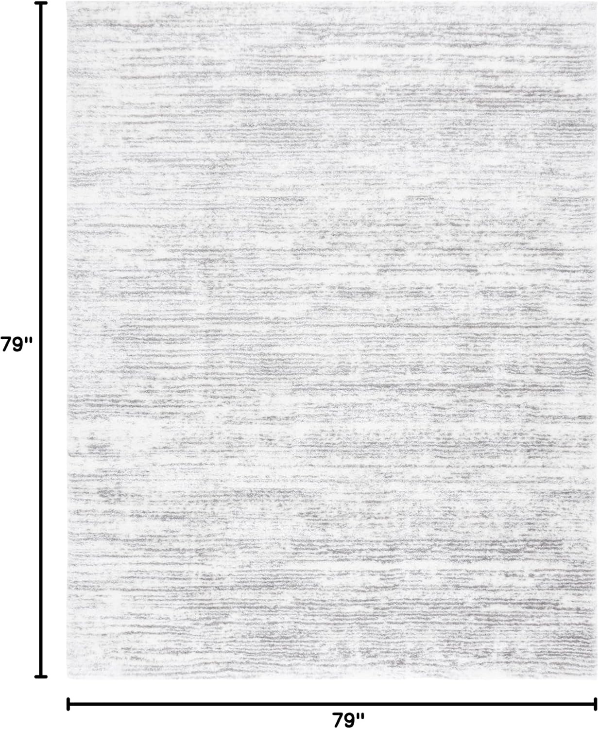 image:imageSAFAVIEH Area Rug 8x10 Jasmine Shag Collection Large Light Grey amp Ivory NonShedding amp Easy Cleaning Ultra Plush Thick Pile Ideal for Living Room Bedroom Dining Space JSM100FIvoryGrey