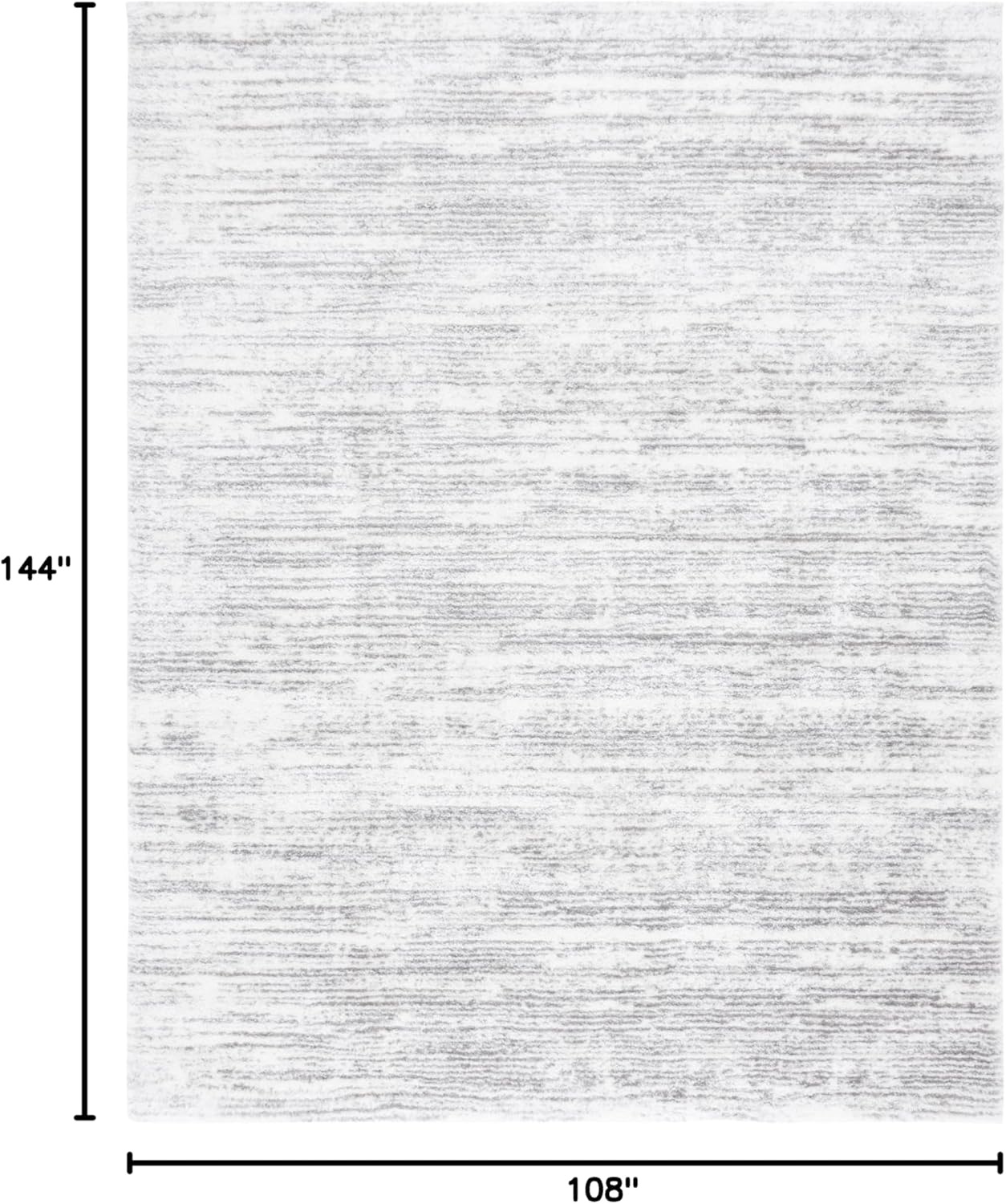 image:imageSAFAVIEH Area Rug 8x10 Jasmine Shag Collection Large Light Grey amp Ivory NonShedding amp Easy Cleaning Ultra Plush Thick Pile Ideal for Living Room Bedroom Dining Space JSM100FIvoryGrey