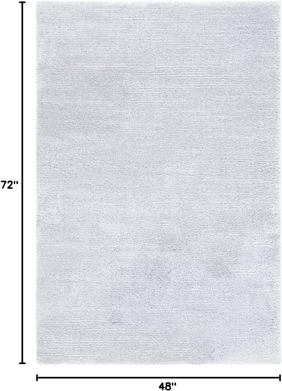 image:imageSAFAVIEH Area Rug 8x10 Jasmine Shag Collection Large Light Grey amp Ivory NonShedding amp Easy Cleaning Ultra Plush Thick Pile Ideal for Living Room Bedroom Dining Space JSM100FLight GreyIvory