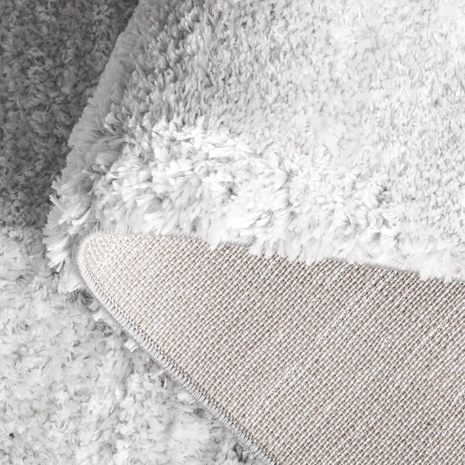 image:imageSAFAVIEH Area Rug 8x10 Jasmine Shag Collection Large Light Grey amp Ivory NonShedding amp Easy Cleaning Ultra Plush Thick Pile Ideal for Living Room Bedroom Dining Space JSM100FLight GreyIvory