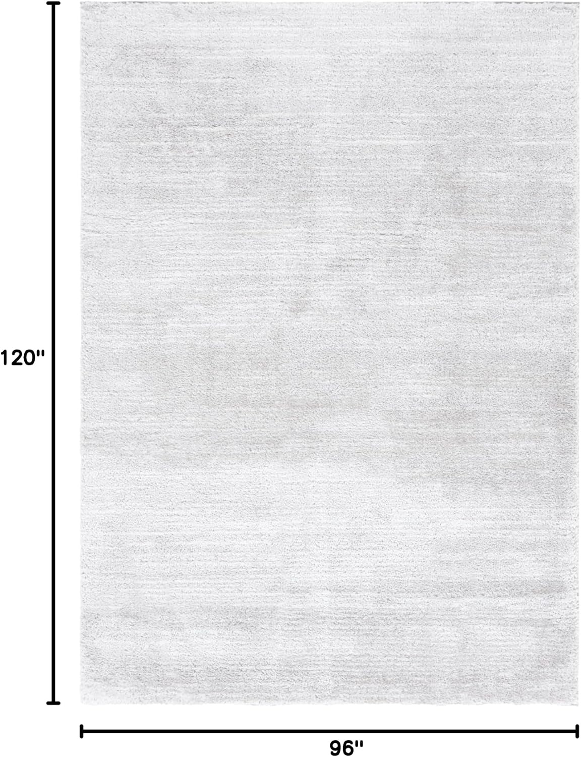 image:imageSAFAVIEH Area Rug 8x10 Jasmine Shag Collection Large Light Grey amp Ivory NonShedding amp Easy Cleaning Ultra Plush Thick Pile Ideal for Living Room Bedroom Dining Space JSM100FLight GreyIvory