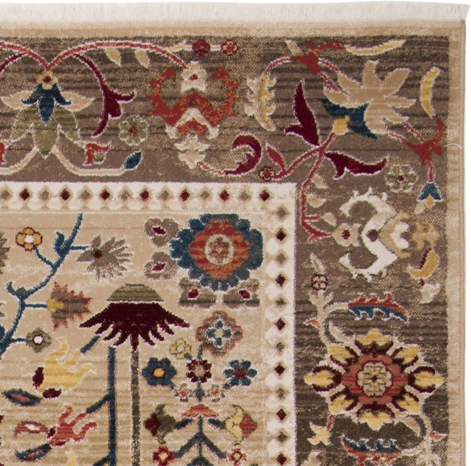 image:imageSAFAVIEH Area Rug 8x10 Kashan Collection Large Beige amp Taupe Traditional Oriental Design NonShedding amp Easy Cleaning Ideal for Living Room Bedroom Office Dining Space KSN303KBeigeTaupe
