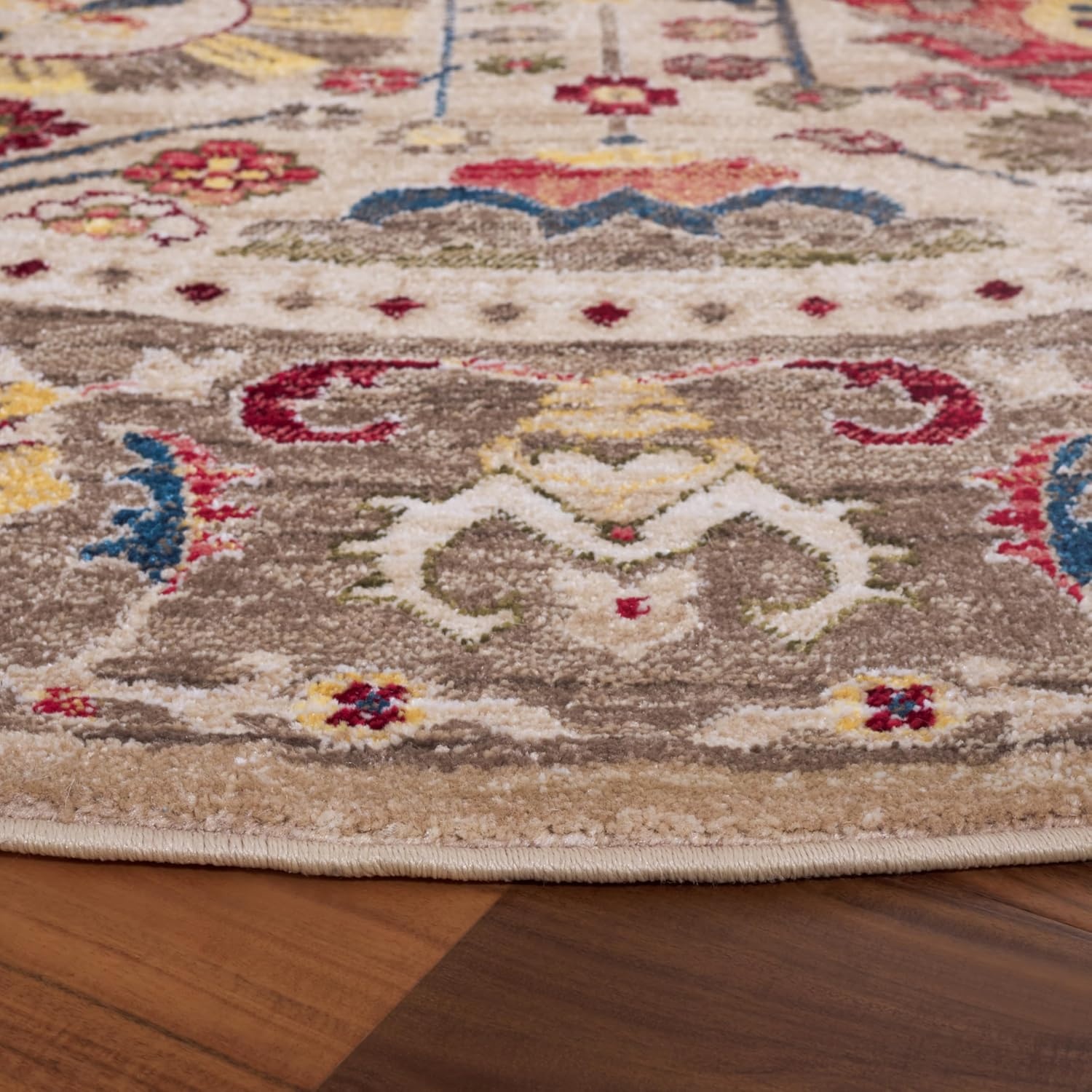 image:imageSAFAVIEH Area Rug 8x10 Kashan Collection Large Beige amp Taupe Traditional Oriental Design NonShedding amp Easy Cleaning Ideal for Living Room Bedroom Office Dining Space KSN303KBeigeTaupe