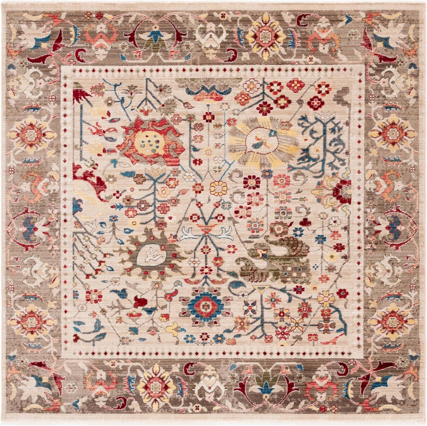 image:imageSAFAVIEH Area Rug 8x10 Kashan Collection Large Beige amp Taupe Traditional Oriental Design NonShedding amp Easy Cleaning Ideal for Living Room Bedroom Office Dining Space KSN303KBeigeTaupe