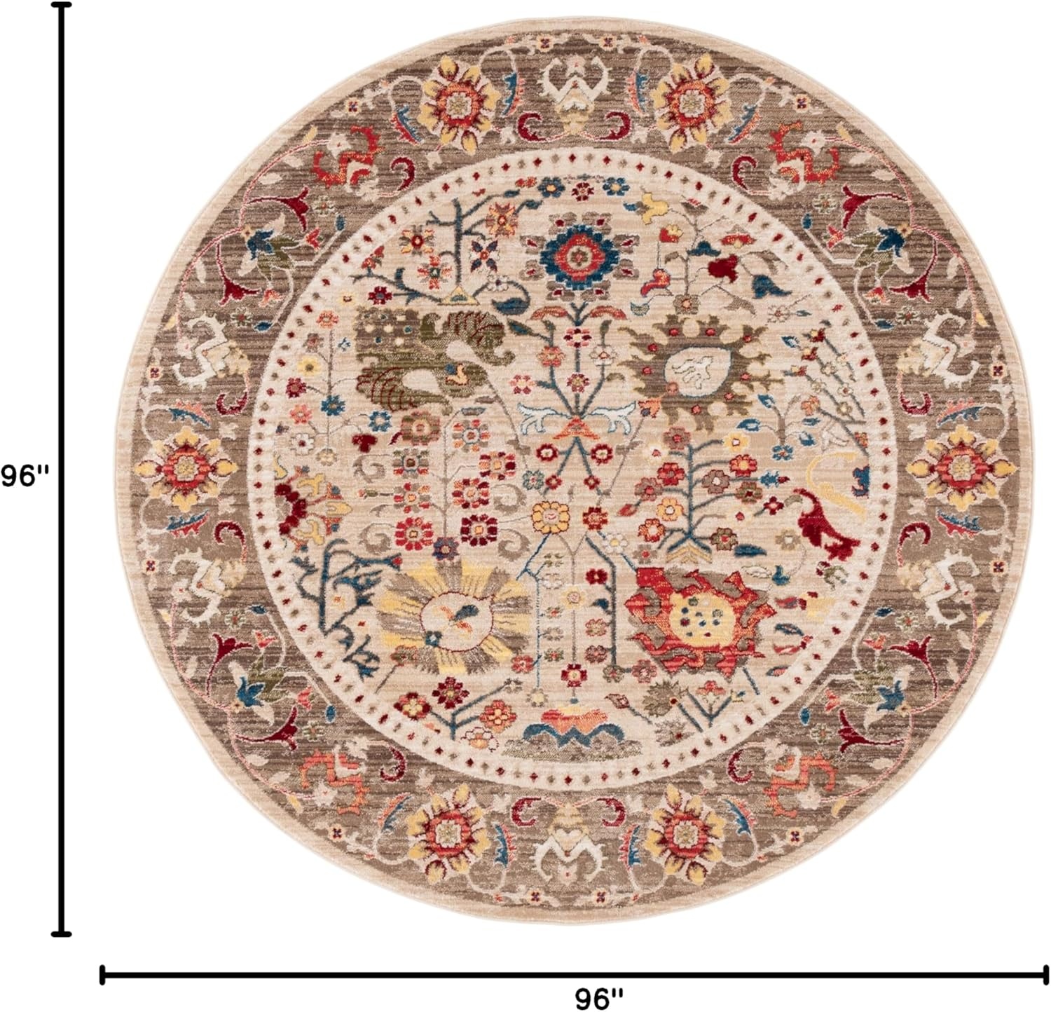 image:imageSAFAVIEH Area Rug 8x10 Kashan Collection Large Beige amp Taupe Traditional Oriental Design NonShedding amp Easy Cleaning Ideal for Living Room Bedroom Office Dining Space KSN303KBeigeTaupe