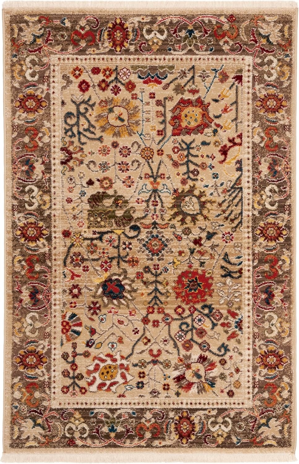 image:imageSAFAVIEH Area Rug 8x10 Kashan Collection Large Beige amp Taupe Traditional Oriental Design NonShedding amp Easy Cleaning Ideal for Living Room Bedroom Office Dining Space KSN303KBeigeTaupe