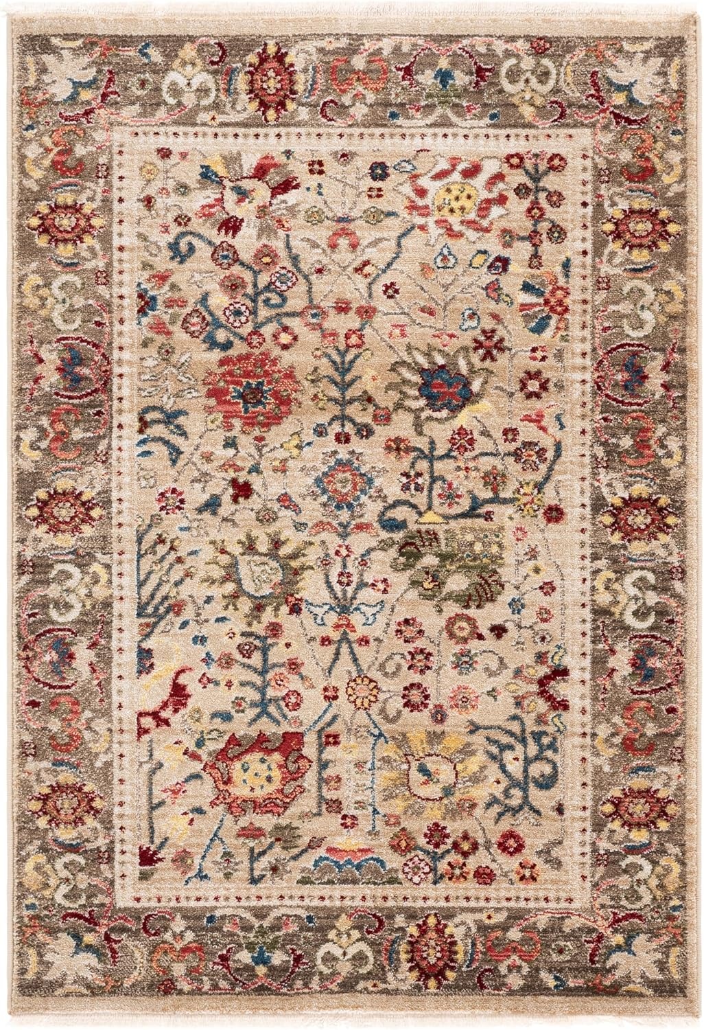 image:imageSAFAVIEH Area Rug 8x10 Kashan Collection Large Beige amp Taupe Traditional Oriental Design NonShedding amp Easy Cleaning Ideal for Living Room Bedroom Office Dining Space KSN303KBeigeTaupe