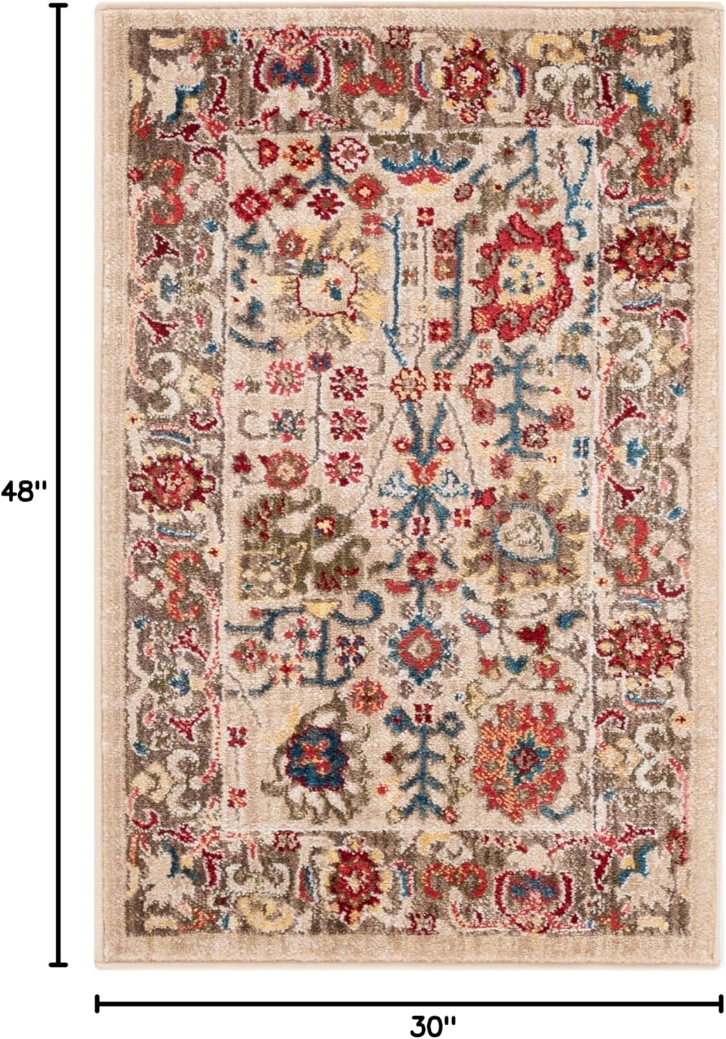 image:imageSAFAVIEH Area Rug 8x10 Kashan Collection Large Beige amp Taupe Traditional Oriental Design NonShedding amp Easy Cleaning Ideal for Living Room Bedroom Office Dining Space KSN303KBeigeTaupe