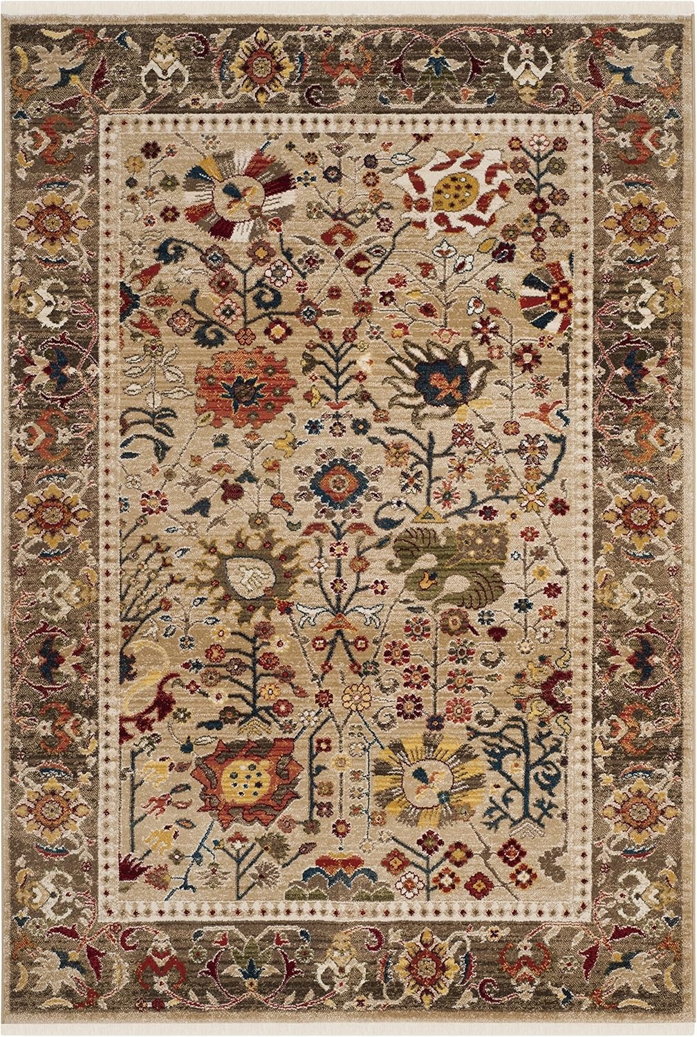 image:imageSAFAVIEH Area Rug 8x10 Kashan Collection Large Beige amp Taupe Traditional Oriental Design NonShedding amp Easy Cleaning Ideal for Living Room Bedroom Office Dining Space KSN303KBeigeTaupe