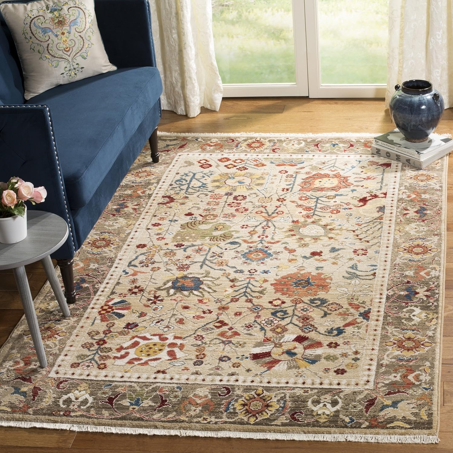 image:imageSAFAVIEH Area Rug 8x10 Kashan Collection Large Beige amp Taupe Traditional Oriental Design NonShedding amp Easy Cleaning Ideal for Living Room Bedroom Office Dining Space KSN303KBeigeTaupe